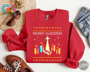 Merry Glizzmas Shirt Tacky Hoodie Funny Hot Dogs Sweatshirt Christmas Ugly Sweater Funny Christmas Gifts honizy 4