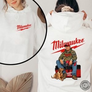 Milwaukee Trump Camo Hoodie Fuel Hand Drill Dog Hunt Sweatshirt Trumm Won Tshirt Trum With Local Boy Cotton Shirt honizy 5