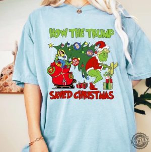 Grinc Trump Shirt How The Trump Saved Christmas Hoodie Make Xmas Great Again Tshirt Christmas Trump Sweatshirt Green Trump Funny Gift honizy 2