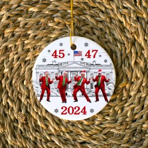 President 4547 Dancing Ornament Trump Victory Christmas Ornament 2024 Election Ornament Republican Ornament Trump Happy Dance honizy 3