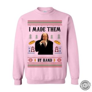 I Made Them By Hand Ugly Sweatshirt Scary Movie Dinner Made By Hand Meme Tshirt Funny Ugly Hoodie For Christmas For Men And Women Gift honizy 4