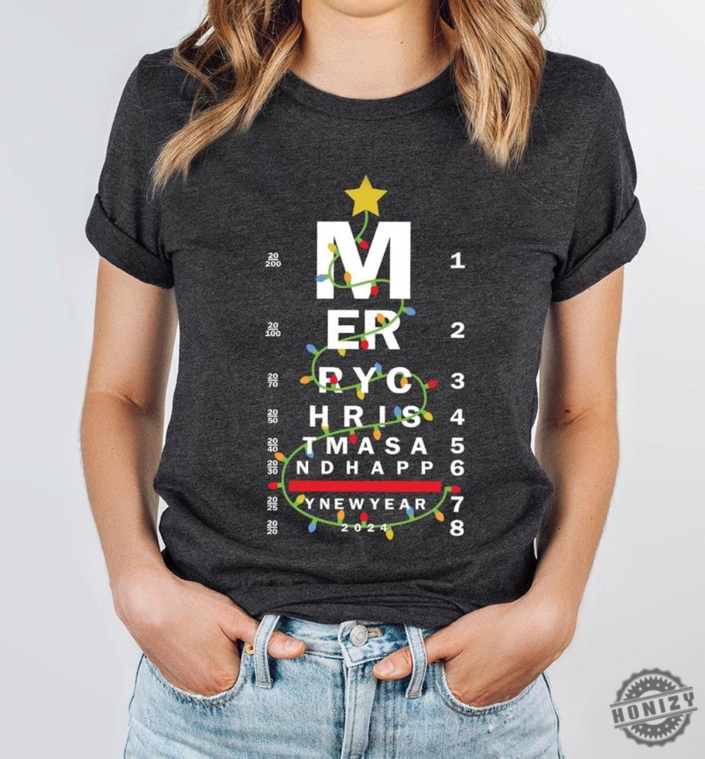 Christmas Optometry Shirt Xmas Gift For Optician Hoodie Optometrist Nurse Xmas Sweatshirt Optometry Ugly Christmas Tshirt Optician Christmas Tree Gift