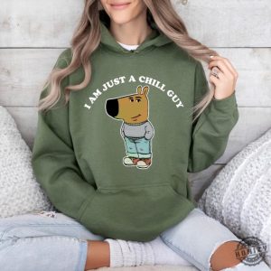 Im Just A Chill Guy Shirt Tiktok Meme Tshirt Viral Dog Cartoon Sweatshirt Chill Guy Meme Gift Boyfriend Hoodie Funny Boyfriend Shirt honizy 4