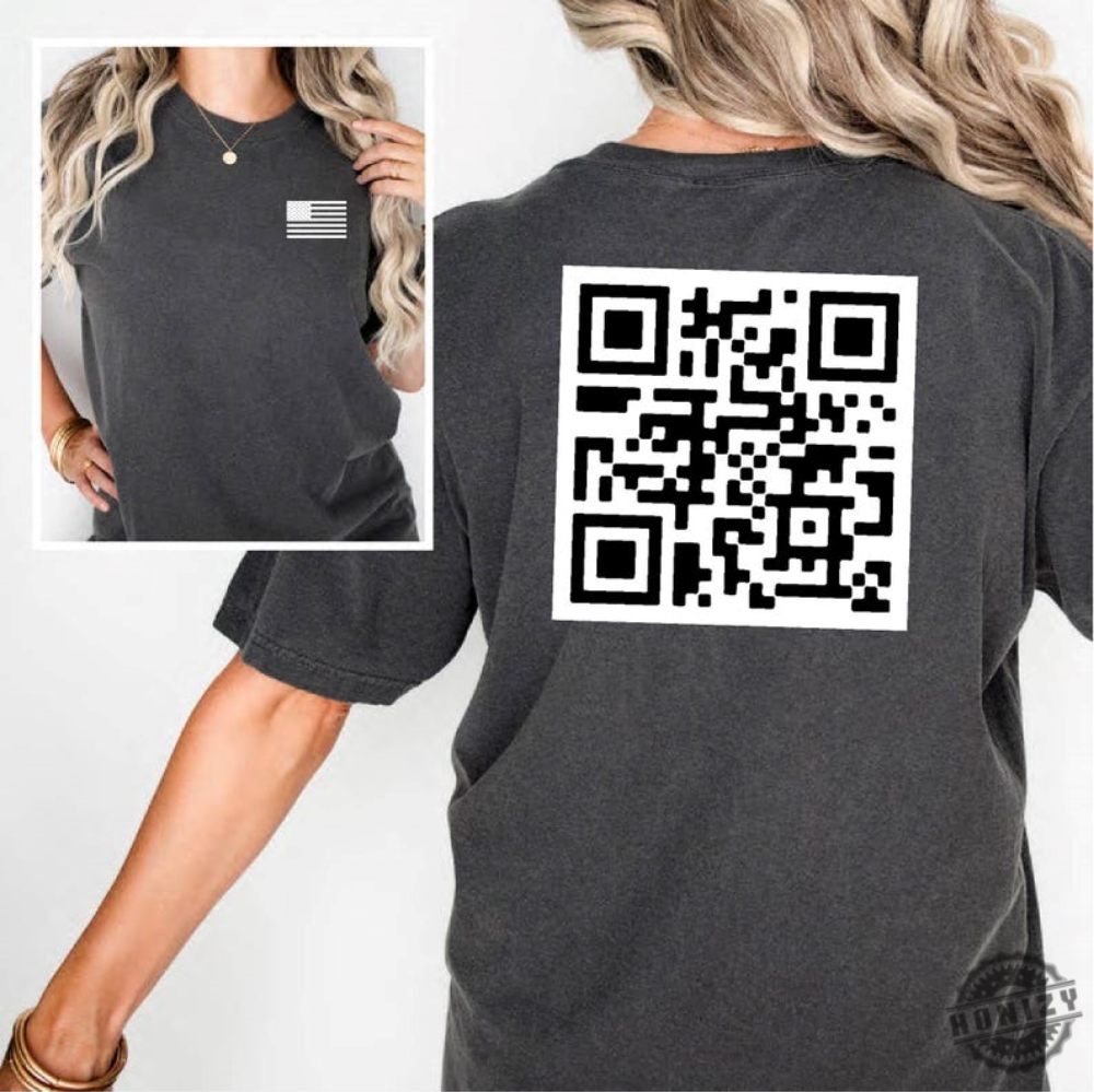 Trump Dance Qr Code Shirt Trump Dancing Qr Code Tshirt Trump Is Your President Qr Code Sweatshirt Trump Dance Ymca Qr Code Shirt Front  Back