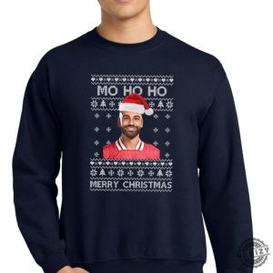 Mo Salah Christmas Ugly Sweatshirt Mo Ho Ho Merry Christmas Printed Jumper Hoodie Xmas Football Lovers Adults Kids Tops Tshirt Liverpool Fans Gifts honizy 4