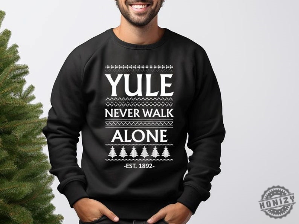 Football Christmas Crewneck Shirt Yule Never Walk Alone Sweatshirt Football Club Christmas Tshirt Liverpool Hoodie Liverpool Fan Gift