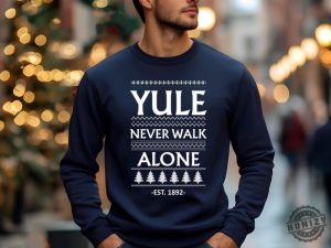 Football Christmas Crewneck Shirt Yule Never Walk Alone Sweatshirt Football Club Christmas Tshirt Liverpool Hoodie Liverpool Fan Gift honizy 5