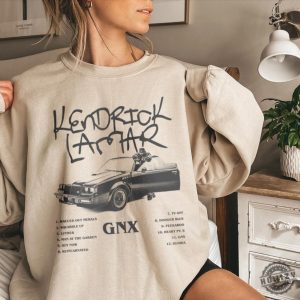 Kendrick Lamar Gnx Shirt Kendrick Lamar Mustard Hoodie Kendrick Lamar Gnx Sweatshirt Tv Off Lyrics Tshirt Kendrick Lamar Merch honizy 2