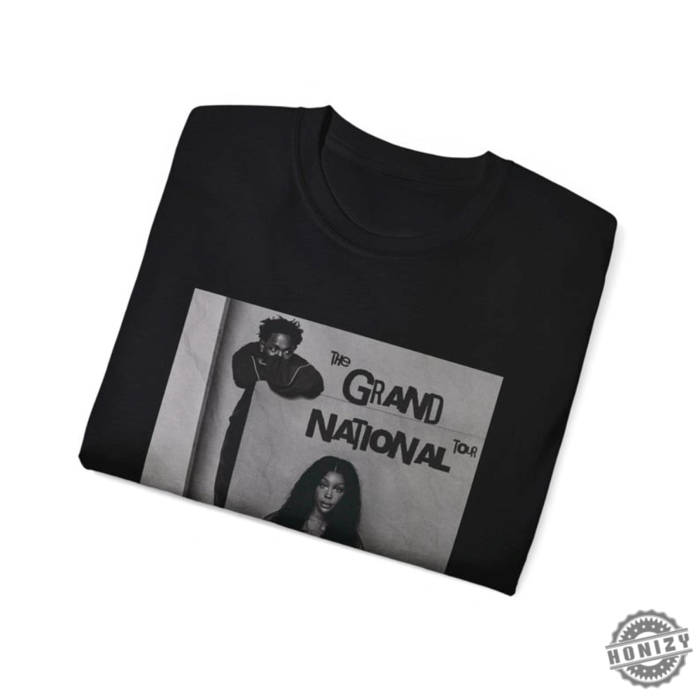 Kendrick Lamar And Sza Grand National Tour Not Like Us Ctrl Tour Vintage Graphic Tshirt Luther Rap Hoodie Album Sweatshirt Viral Mustard Graphic Tee