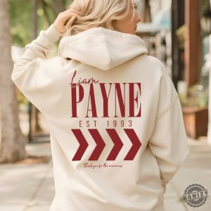 Liam Payne Tribute Hoodie Liam Payne Sweatshirt One Direction Tshirt London Boy Band Tee Thanks For Memories Payne Gift honizy 4