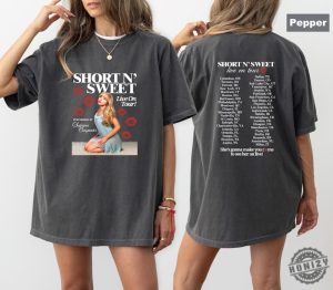 Short N Sweet Live On Tour Tshirt Performing By Sabrina Carpenter Sweatshirt Short N Sweet 2024 Tour Hoodie Fan Gift honizy 2