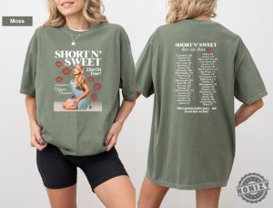 Short N Sweet Live On Tour Tshirt Performing By Sabrina Carpenter Sweatshirt Short N Sweet 2024 Tour Hoodie Fan Gift honizy 3