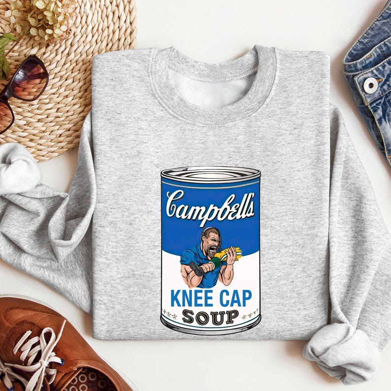 Dan Campbells Kneecap Soup Graphic Tshirt Dan Campbell Hoodie Detroit Football Sweatshirt Christmas Graphic Shirt