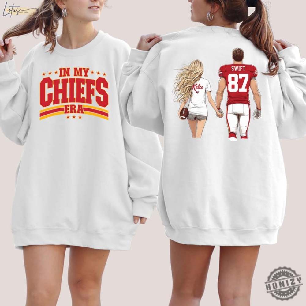 In My Chiefs Era Shirt Kansas City Football Sweatshirt Travis Kelce Football Nfl Tshirt Kansas City Hoodie Game Day Gift