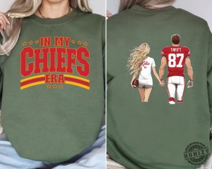 In My Chiefs Era Shirt Kansas City Football Sweatshirt Travis Kelce Football Nfl Tshirt Kansas City Hoodie Game Day Gift honizy 3