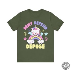 Deny Defend Depose Funny Shirt Unhinged Dark Humor Hoodie Nyc Political Activist Tshirt Universal Healthcare Sweatshirt Gift For Friend honizy 3