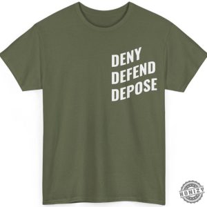 Deny Defend Depose Tshirt Bold Statement Sweatshirt Unisex Classic Shirt For Him Funny Unique Gift Protest Activist Hoodie Eat The Rich Tshirt honizy 7