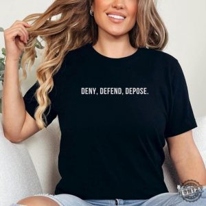 Deny Defend Depose Trendy Unisex Tshirt Activist Sweatshirt Minimal Punk Hoodie Punk Shirt honizy 5