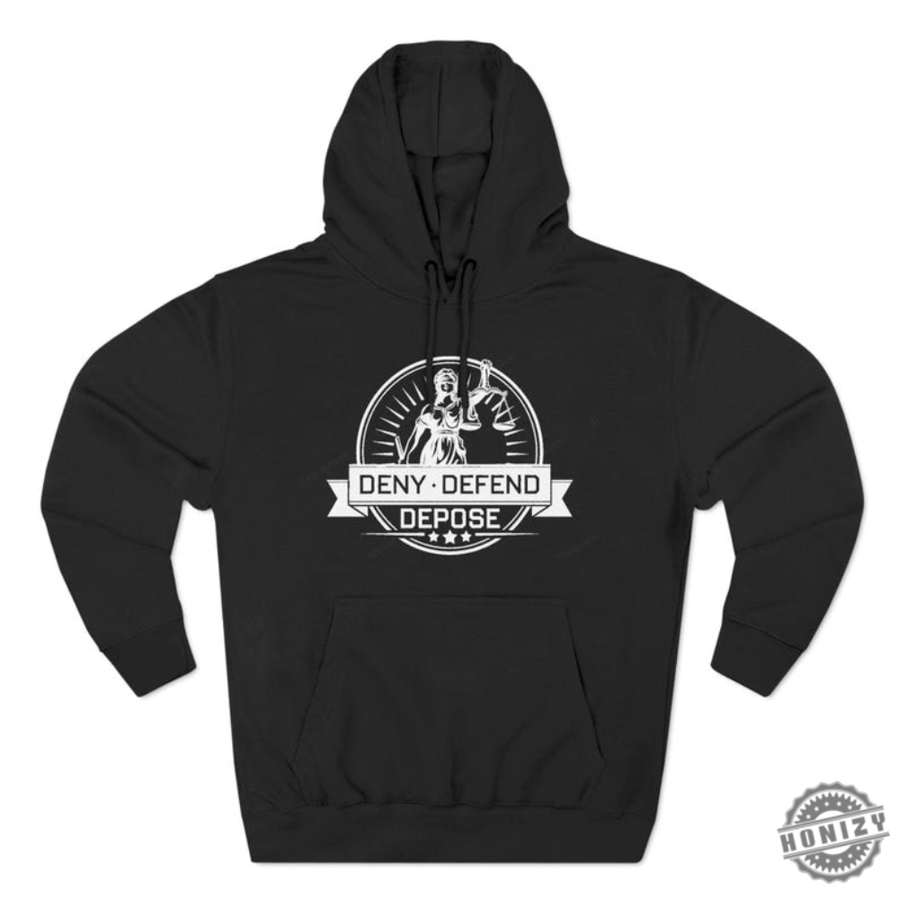 Deny Defend Depose Hoodie Movie Quote Sweatshirt Fight Club Inspired Apparel Unique Tshirt