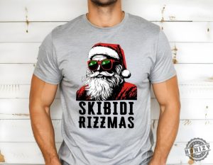 Rizz The Season Tshirt Skibidi Rizzmas T Shirt Merry Rizzmas Shirt Rizzmas Santa Shirt Funny Santa Shirt Funny Womens Holiday Shirt honizy 6