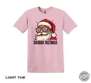 Skibidi Rizzmas Shirt Santa Graphic Tee Funny Christmas Sweatshirt Christmas Party Hoodie Teen Xmas Tshirt Holiday Shirt Funny Xmas Gift honizy 2