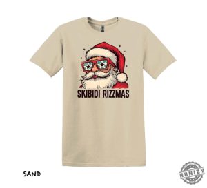 Skibidi Rizzmas Shirt Santa Graphic Tee Funny Christmas Sweatshirt Christmas Party Hoodie Teen Xmas Tshirt Holiday Shirt Funny Xmas Gift honizy 6