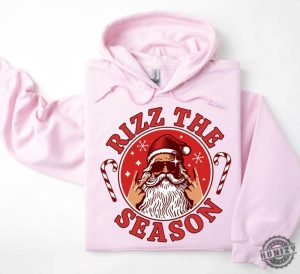 Rizz The Season Shirt Rizzler Santa Claus Hoodie Merry Rizzmas Tshirt W Rizz Christmas Sweatshirt Rizz Em Funny Shirt honizy 6