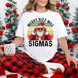 Rizzler Santa Claus Shirt Merry Rizzmas Tshirt Rizz The Season Hoodie W Rizz Christmas Sweatshirt Rizzler Santa Claus Sweater honizy 6