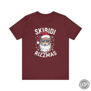 Skibidi Rizzmas Tshirt Funny Cool Santa Christmas Gift honizy 10