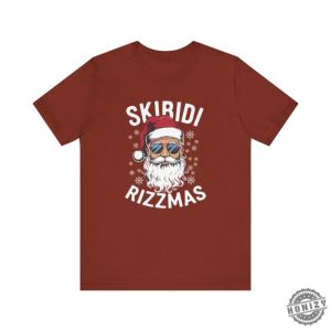 Skibidi Rizzmas Tshirt Funny Cool Santa Christmas Gift honizy 2