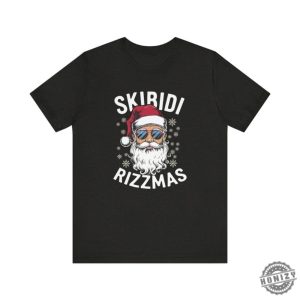 Skibidi Rizzmas Tshirt Funny Cool Santa Christmas Gift honizy 3