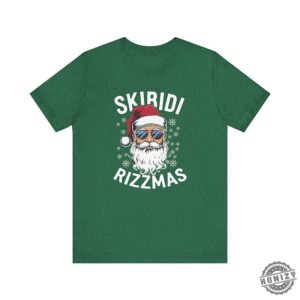 Skibidi Rizzmas Tshirt Funny Cool Santa Christmas Gift honizy 4