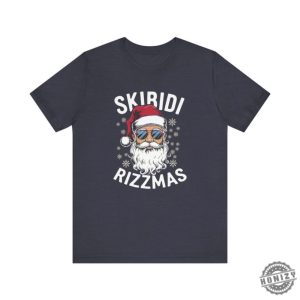 Skibidi Rizzmas Tshirt Funny Cool Santa Christmas Gift honizy 5