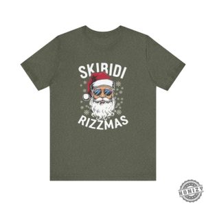 Skibidi Rizzmas Tshirt Funny Cool Santa Christmas Gift honizy 6