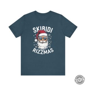 Skibidi Rizzmas Tshirt Funny Cool Santa Christmas Gift honizy 8