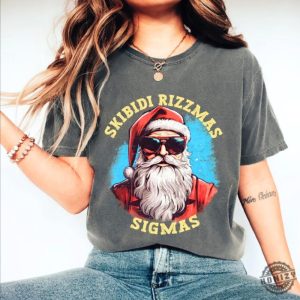 Skibidi Rizzmas Shirt Merry Rizzmas Sweatshirt Sigma Santa Hoodie Christmas Tshirt Sigma Christmas Santa Shirt Christmas Gift honizy 2