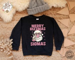 Merry Rizzmas Sigmas Funny Kids Christmas Shirt Gen Alpha Tshirt Santa Hoodie Middle School Christmas Sweatshirt Christmas Gifts For Kids honizy 3