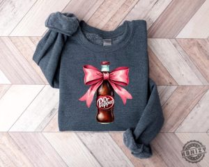 Dr Pepper Pink Bow Coquette Sweatshirt Cute Pink Soda Drink Hoodie Dr.Pepper Tshirt Aesthetic Girly Tee Dr Pepper Lover Gift honizy 3