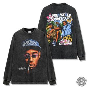 Tyler The Creator Call Me If You Get Lost Vintage Graphic Tee Hoodie Long Sleeve Chromakopia Diy Grunge Apparel honizy 3