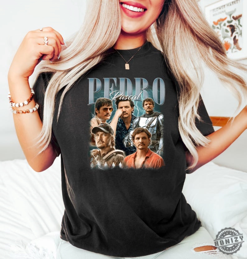 90S Retro Funny Pedro Pascal Tshirt Retro Funny Pedro Pascal Sweater Pedro Pascal Fans Hoodie Pedro Pascal Tribute Celebrity Gift