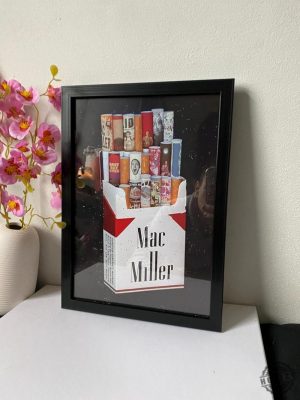 Mac Miller Marlboro Poster Framed Music Wall Art Rap Legend Print Motivational Poster Gift For Music Fans honizy 2