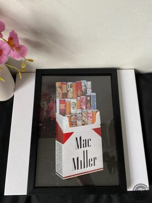 Mac Miller Marlboro Poster Framed Music Wall Art Rap Legend Print Motivational Poster Gift For Music Fans honizy 3