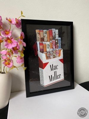 Mac Miller Marlboro Poster Framed Music Wall Art Rap Legend Print Motivational Poster Gift For Music Fans honizy 4