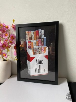 Mac Miller Marlboro Poster Framed Music Wall Art Rap Legend Print Motivational Poster Gift For Music Fans honizy 7