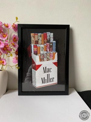 Mac Miller Marlboro Poster Framed Music Wall Art Rap Legend Print Motivational Poster Gift For Music Fans honizy 8