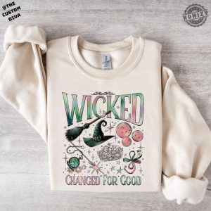 Wicked Changed For Good Sweatshirt Wicked Fan Gift Defy Gravity Hoodie Wizard Of Oz Tshirt Broomstick Magic Sweater honizy 5