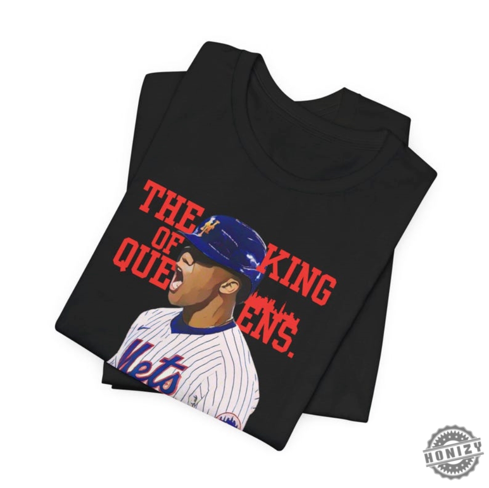 Baseball Player Juan Soto The King Of Queens Tshirt Unisex Tee Mets Fan Gift