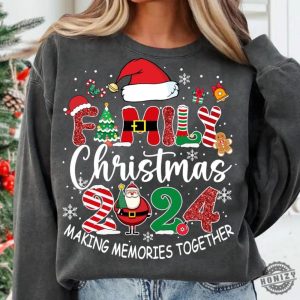 Christmas Custom Family Shirt Matching Holiday Sweatshirt For Family Family Christmas Hoodie Christmas Making Memories 2024 Tshirt honizy 2