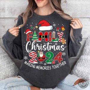 Christmas Custom Family Shirt Matching Holiday Sweatshirt For Family Family Christmas Hoodie Christmas Making Memories 2024 Tshirt honizy 4