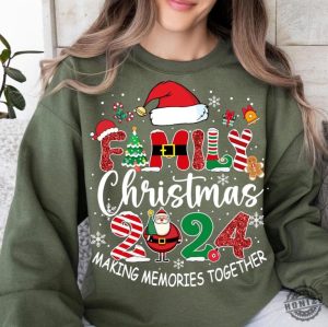 Christmas Custom Family Shirt Matching Holiday Sweatshirt For Family Family Christmas Hoodie Christmas Making Memories 2024 Tshirt honizy 7